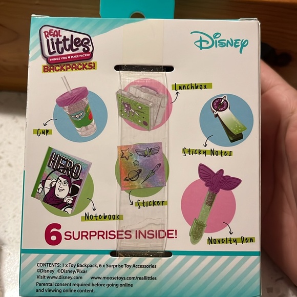 Disney Toy Story buzz real littles backpack with mini items - Picture 3 of 4